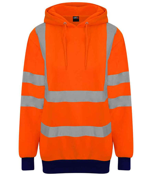 Pro RTX High Visibility Two Tone Hoodie | Orange/Navy - Eg Clothing UK