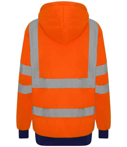 Pro RTX High Visibility Two Tone Hoodie | Orange/Navy - Eg Clothing UK