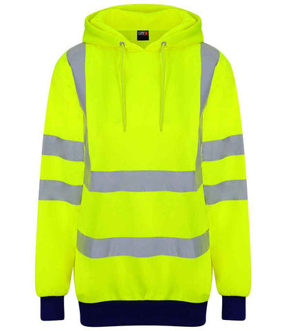 Pro RTX High Visibility Two Tone Hoodie | Yellow/Navy - Eg Clothing UK