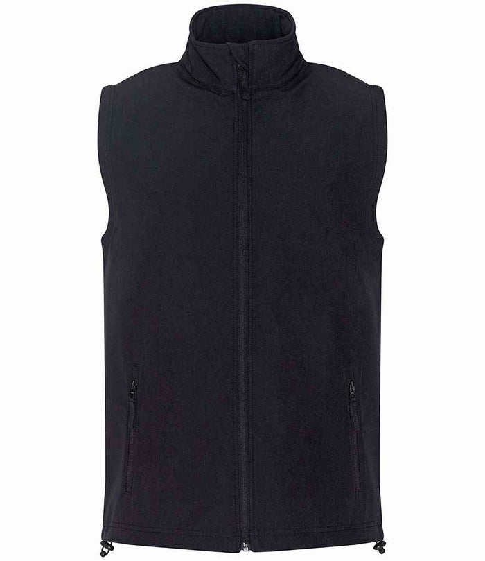 Pro RTX Two Layer Soft Shell Gilet sleeveless full zip two-layer polyester blend wind-resistant water-repellent modern fit