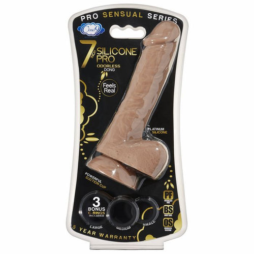 Pro Sensual Silicone Dildo w/ C-Rings