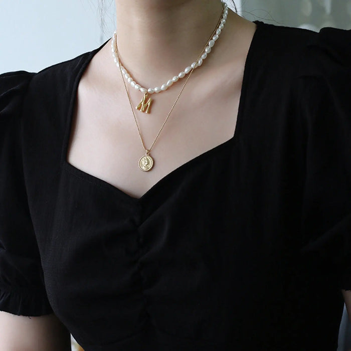 Queen Elizabeth II Gold Coin Money Pendant Necklace - Pantsnsox