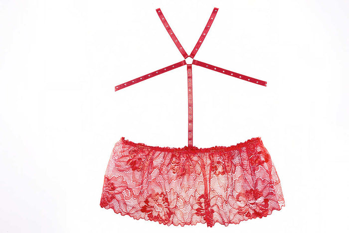 Allure 17-8302R Madelyn Baby Dolln femme fatale’s let’s play outfit in Red - Babydoll