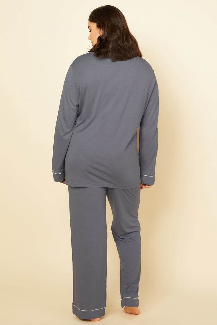 Gray Set - Bella Relaxed Long Sleeve Top & Pant