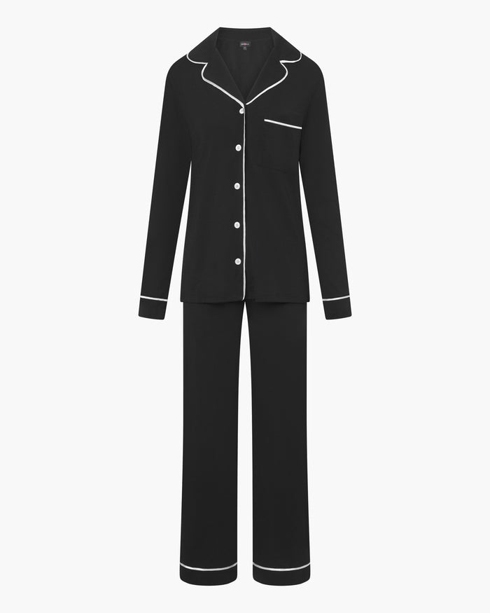 Black Set - Bella Relaxed Long Sleeve Top & Pant
