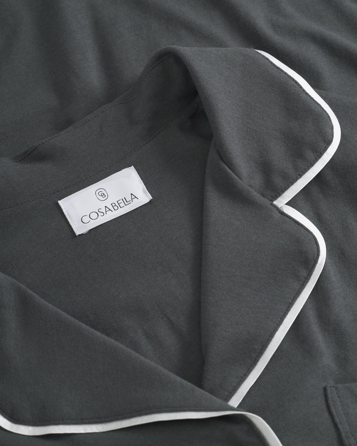 Gray Set - Bella Relaxed Long Sleeve Top & Pant