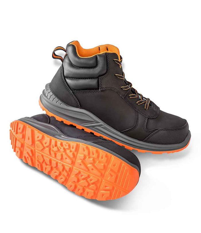 Result Work-Guard Stirling Safety Boots | Black/Grey - Eg Clothing UK