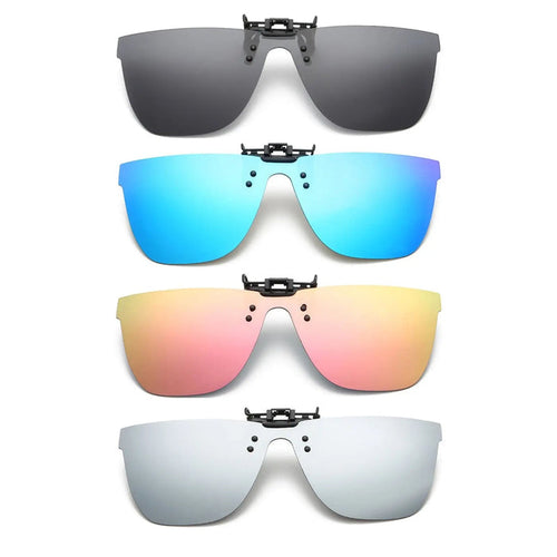 Retro Polarized Clip On Flap up Sunglasses  UV 400 Protection Transform Optical Glasses to Sunglasses Pantsnsox