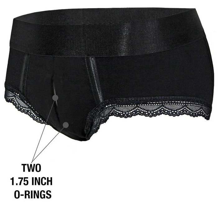 RodeoH Duo Panty Harness Black