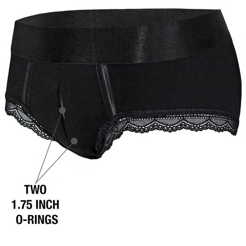 RodeoH Duo Panty Harness Black