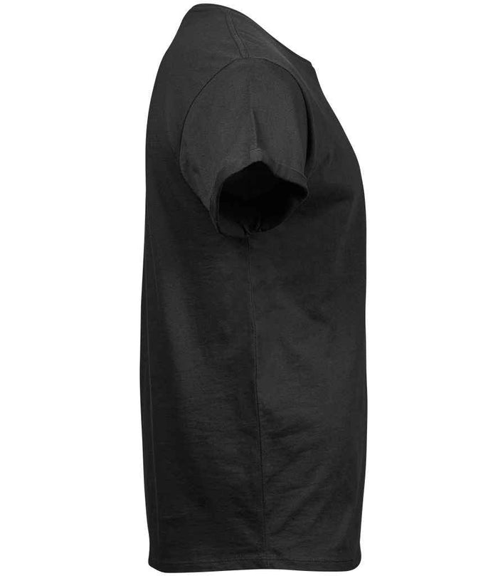 Tee Jays Roll - Up T - Shirt | Black - Eg Clothing UK