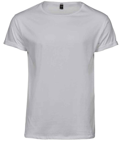 Tee Jays Roll - Up T - Shirt | White - Eg Clothing UK