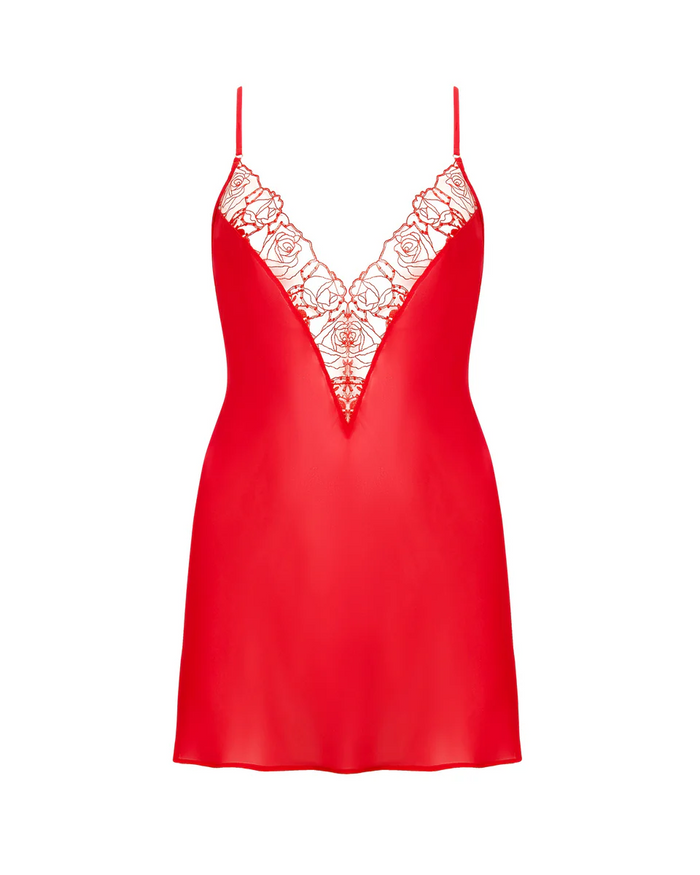 Rosalie Short Chemise Red