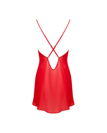 Rosalie Short Chemise Red