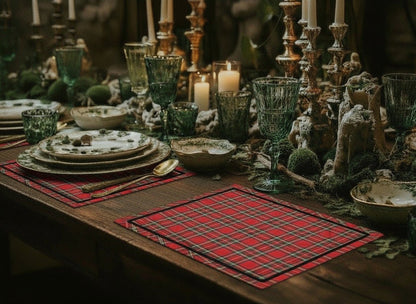 ROYAL STEWART TARTAN PLACEMAT SET OF 4
