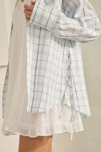 Seaside Check Top - Blue