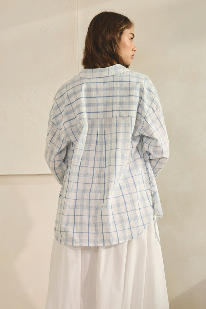 Seaside Check Top - Blue