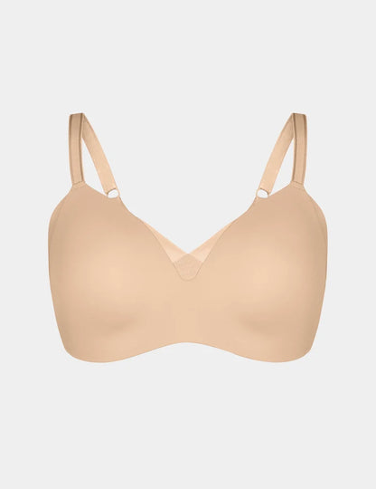| View of Shape & Smooth Bra shown front-facing against a light gray background | Warm Sand