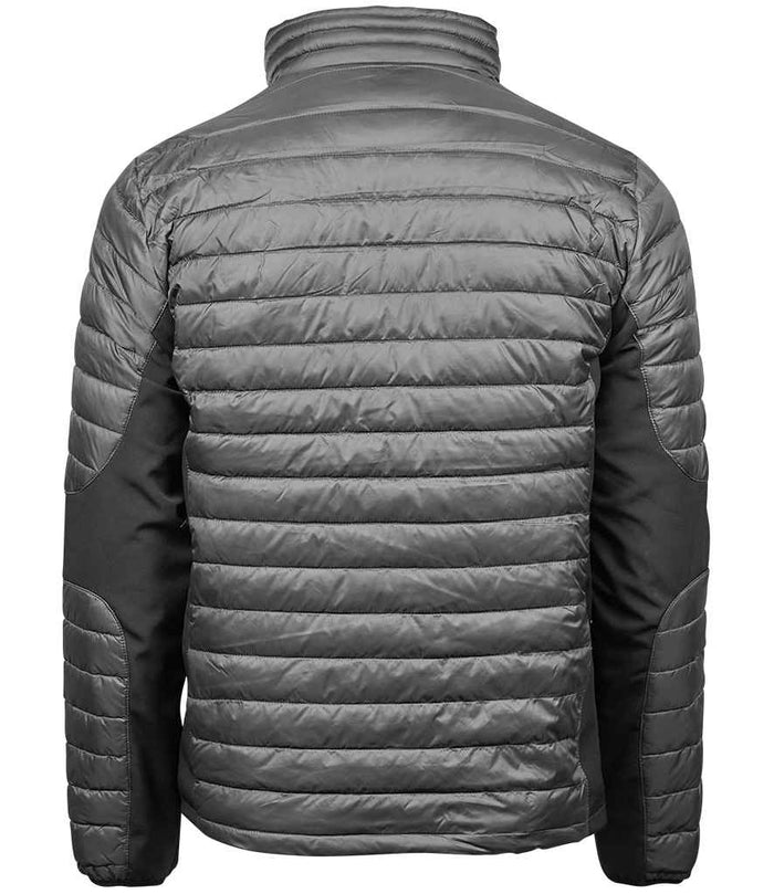 Tee Jays Crossover Padded Jacket | Space Grey/Black - Eg Clothing UK