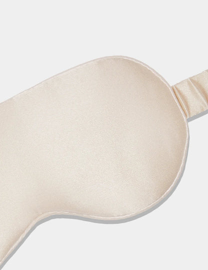 | Silk Sleep Mask shown front-facing against a light gray background | Ivory