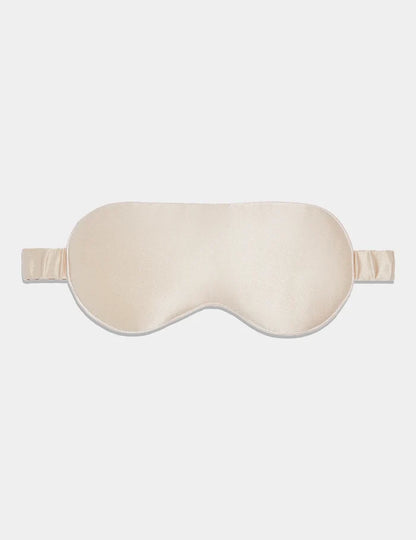 | Silk Sleep Mask shown front-facing against a light gray background | Ivory