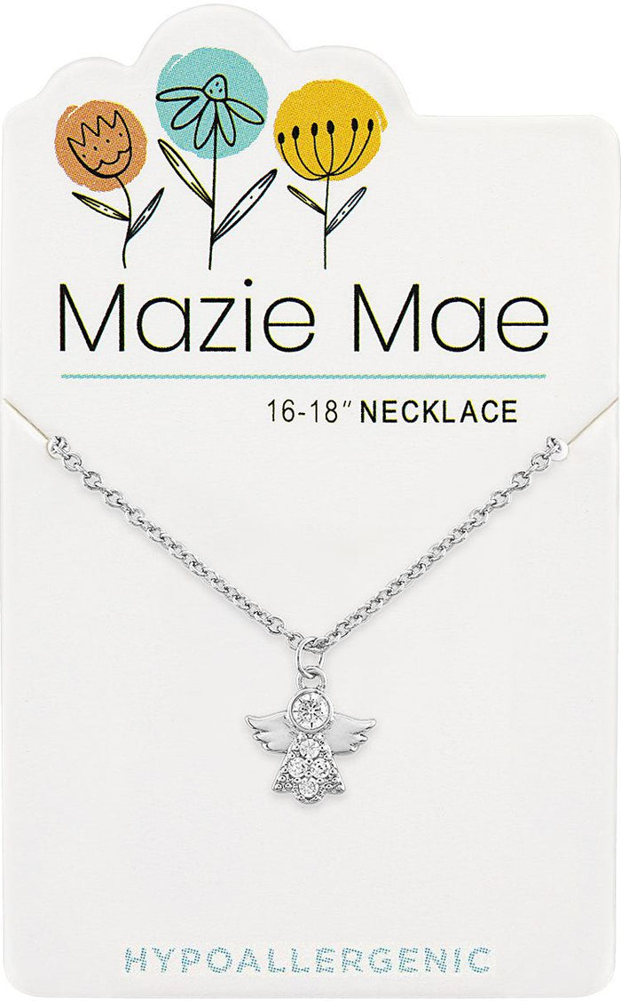 Silver Angel Necklace | Mazie Mae