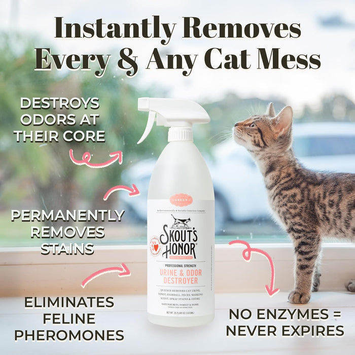 Skout's Honor - Cat Urine Destroyer - 35 oz - Dog.Dog.Cat.