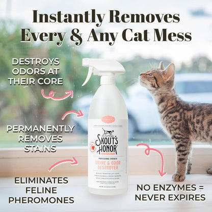 Skout's Honor - Cat Urine Destroyer - 35 oz - Dog.Dog.Cat.