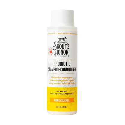 Skout's Honor Probiotic Shampoo & Conditioner - Honeysuckle (16 oz) - Dog.Dog.Cat.