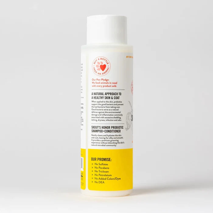 Skout's Honor Probiotic Shampoo & Conditioner - Honeysuckle (16 oz) - Dog.Dog.Cat.