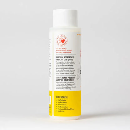Skout's Honor Probiotic Shampoo & Conditioner - Honeysuckle (16 oz) - Dog.Dog.Cat.