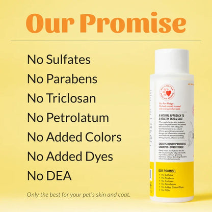 Skout's Honor Probiotic Shampoo & Conditioner - Honeysuckle (16 oz) - Dog.Dog.Cat.