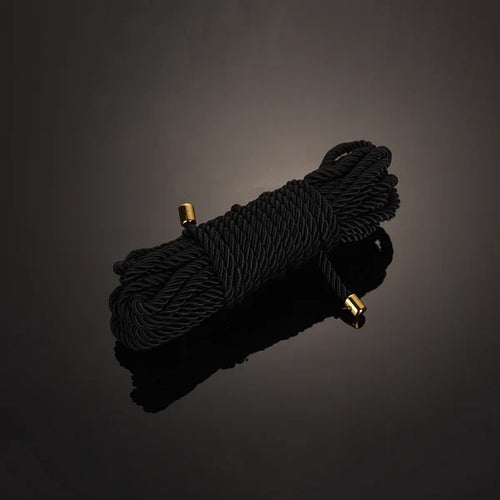 Smoke Black Silky Satin Bondage Rope
