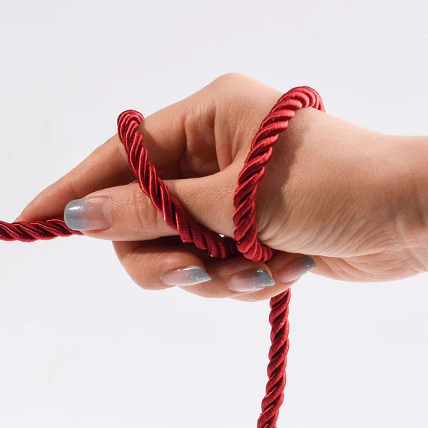 Smoke Black Silky Satin Bondage Rope