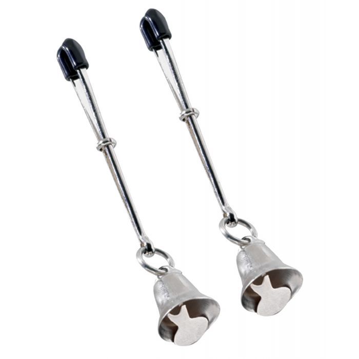 Spartacus Adjustable Tweezer Nipple Clamps with Bells
