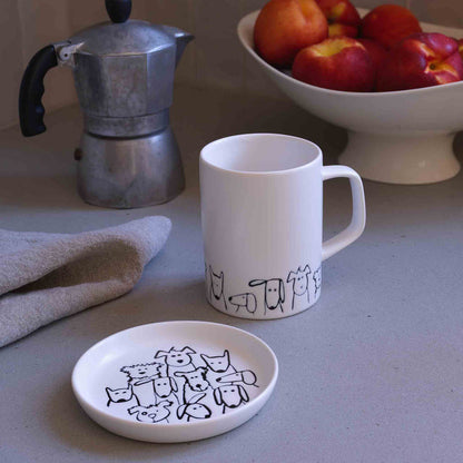Speckle and Spot by Ore’ Originals - Cuppa Color Mug | Random Dogs - Dog.Dog.Cat.