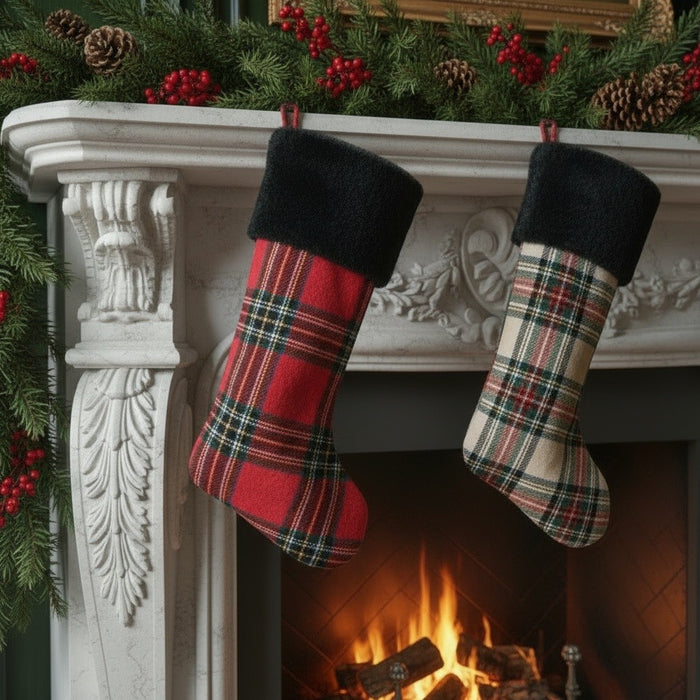 ST. ANDREWS TARTAN STOCKING CRIMSON