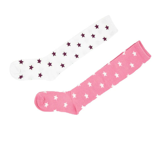 Star 2 Pairs Knee High Socks Pantsnsox