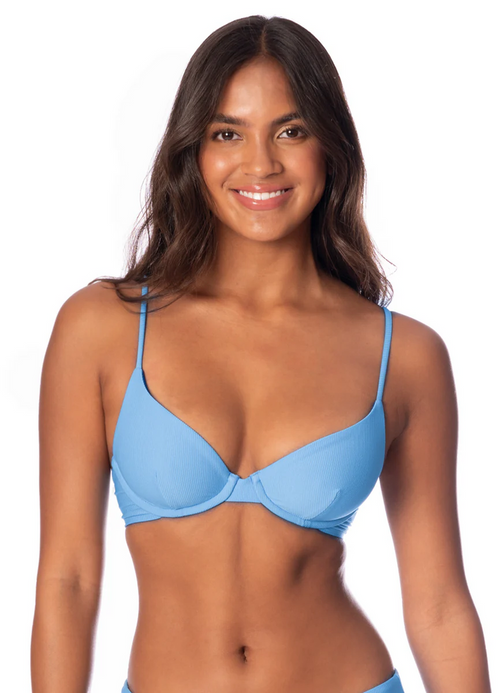 Stone Blue Bikini Top