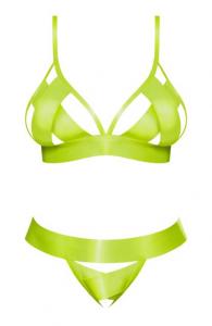 Strap Tease Bra and Crotchless Panty
