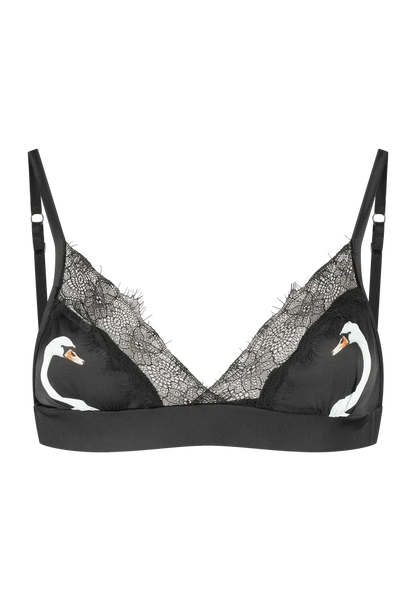 Swan Lake Silk Lace Bralette