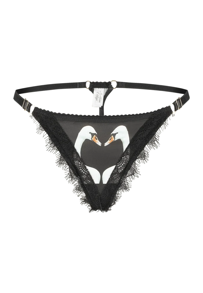 Swan Lake Silk String Thong