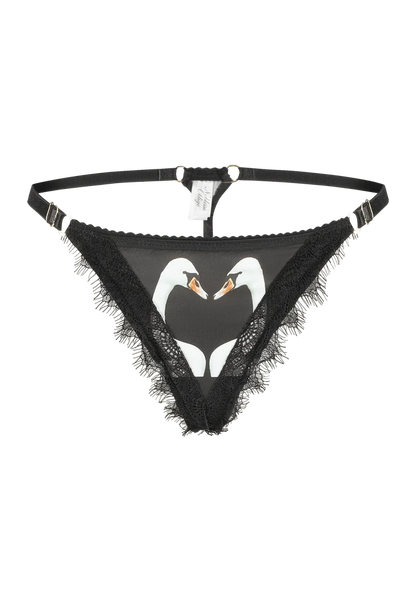 Swan Lake Silk String Thong