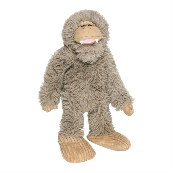 Tall Tails Big Foot Dog Toy - 2 Foot Giant Plush Squeaker Toy for Large Dogs - Dog.Dog.Cat.