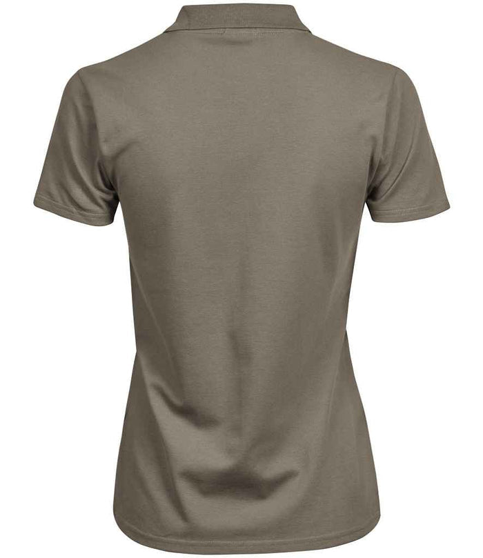 Tee Jays Ladies Luxury Stretch Polo Shirt | Clay - Eg Clothing UK
