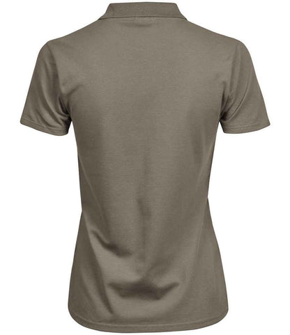 Tee Jays Ladies Luxury Stretch Polo Shirt | Clay - Eg Clothing UK