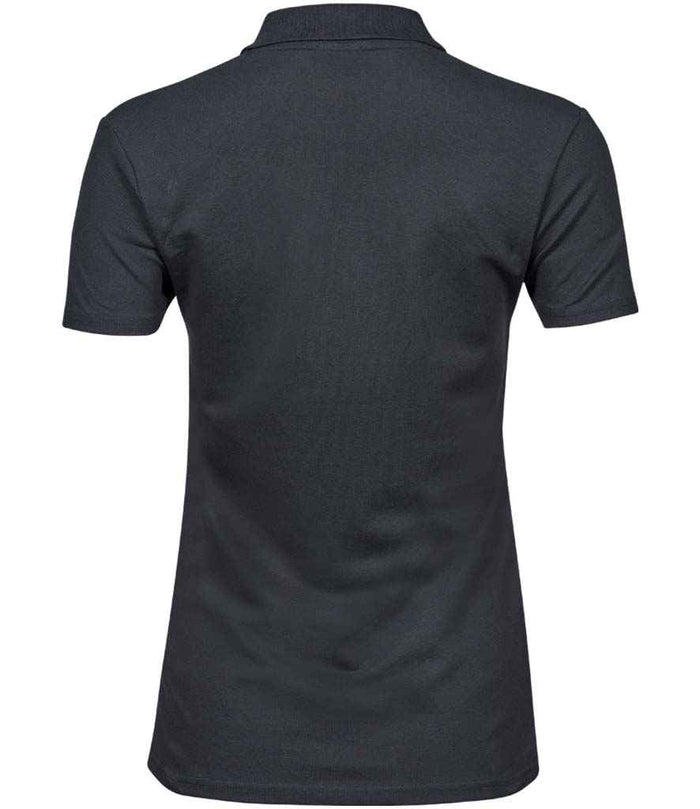 Tee Jays Ladies Luxury Stretch Polo Shirt | Dark Grey - Eg Clothing UK