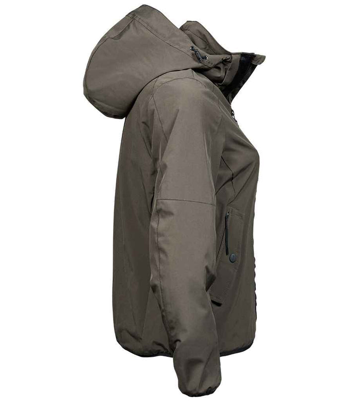 Tee Jays Ladies Urban Adventure Shell Jacket | Dark Olive - Eg Clothing UK