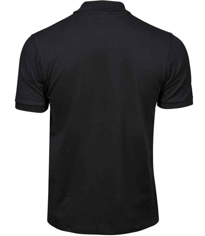 Tee Jays Luxury Stretch Piqué Polo Shirt | Black - Eg Clothing UK