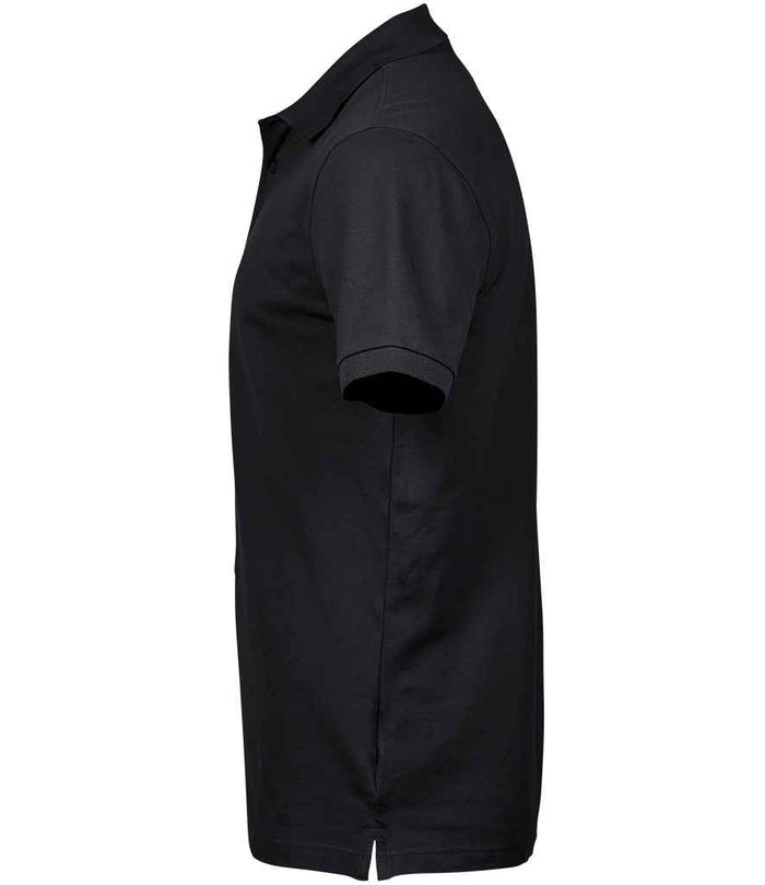 Tee Jays Luxury Stretch Piqué Polo Shirt | Black - Eg Clothing UK